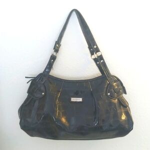 Sag Harbor patent leather satchel